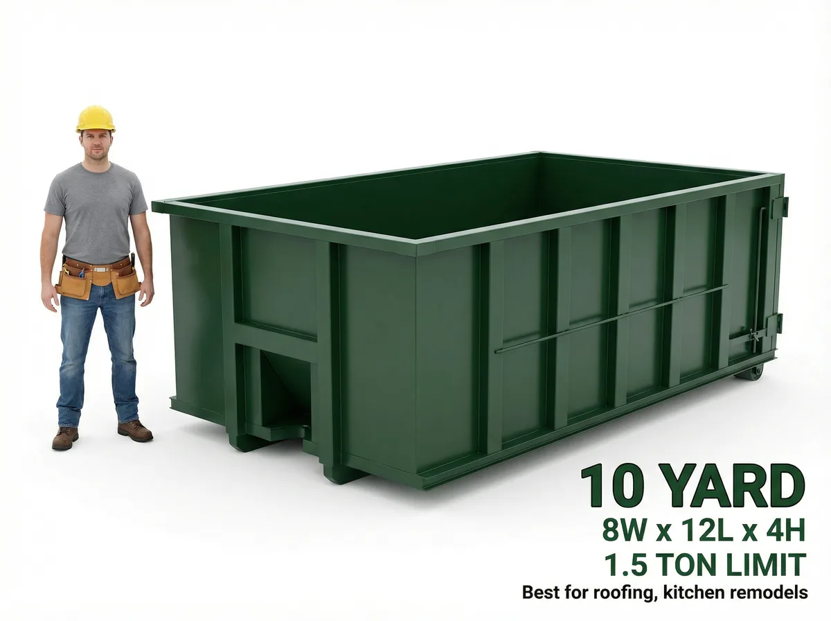 10 yard roll-off dumpster