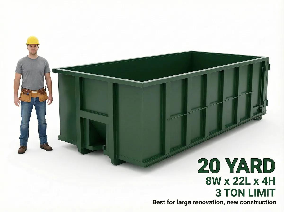 20 yard roll-off dumpster