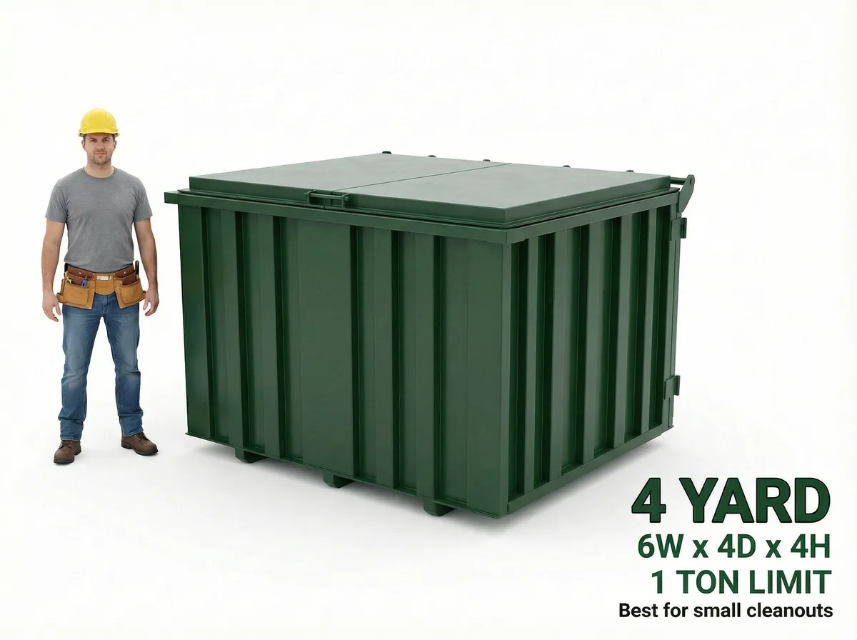 4 yard roll-off dumpster