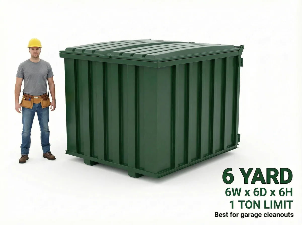 6 yard roll-off dumpster